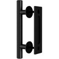 thumbnail image 1 of 30.48cm /12 Black Door Handle For Sliding Barn Door -- Black Sliding Barn Wood Door Handle, 1 of 5