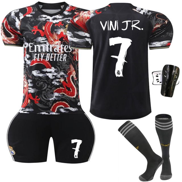 Maillot de Football pour Enfants Garçons Filles VINI JR.7# BELLINGHAM 5# RODRYGO 11# MODRIC 10#