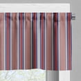 thumbnail image 5 of Ambesonne Stripes Valance & Curtain, Vertical Barcode Lines, 55"x24", Ruby Navy Blue Grey, 5 of 6