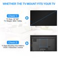 thumbnail image 5 of Full Motion TV Wall Mount Bracket for 32-80 inch TVs, Articulating Arms with Swivel Tilt Extension, Holds Up to 132lbs, Max VESA 600x400mm, 5 of 12