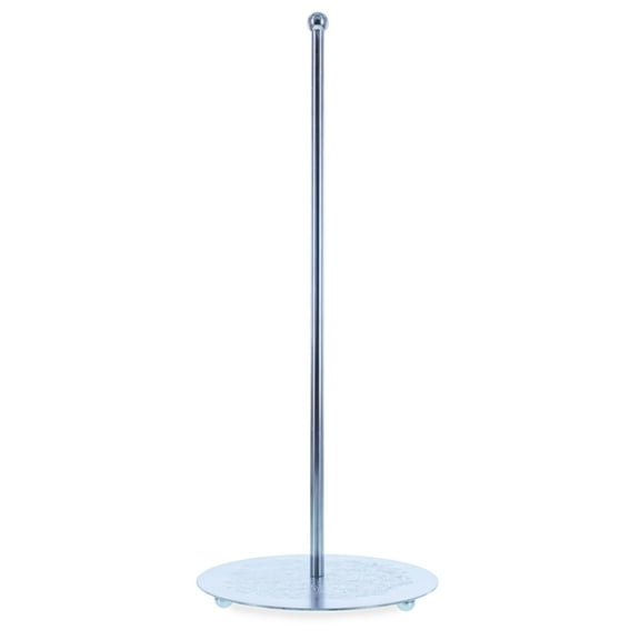 Ornate Silver Metal Rod Tree Topper Stand Display Stand 10 Inches (Taiwan)