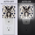 thumbnail image 2 of PhooArto French Bulldog Anchor Pattern Plug in LED Night Light Auto Sensor Dusk to Dawn Decorative Night for Bedroom, Bathroom, Kitchen, Hallway, Stairs, Baby's Room, Energy Saving, 2 of 7