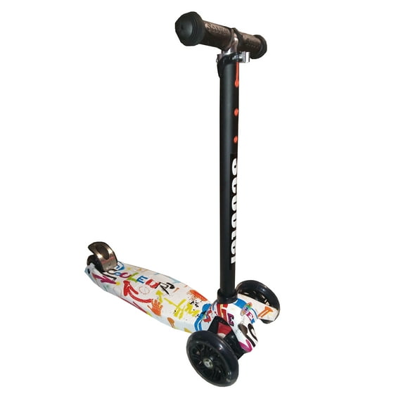 Scooter Niños Print Graffiti White Couleur 45 Kg Luces Led iNFANCiA FELiZ Scooter Niño
