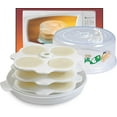 thumbnail image 3 of Tabakh Prime 3-Rack Microwave Idly Maker, Makes 12 Idlis (Color may vary), 3 of 4