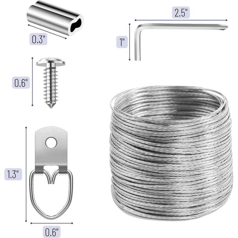 Mr. Pen Picture Hanging Wire Kit, 60 Piece photo 5