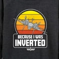 thumbnail image 3 of Top Gun - Because I Was Inverted - Women's Lightweight French Terry Long Sleeve Shirt, 3 of 5