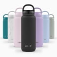 thumbnail image 1 of Ello Cooper Twist 32oz Stainless Steel Water Bottle with Chug Lid | Leak Proof | Double Walled and Vacuum Insulated | Built in Carry Loop | Dishwasher Safe | Black, 1 of 6