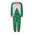 thumbnail image 2 of Meihuid Matching Family Christmas Pajamas Set, Reindeer Plaid Printed Xmas PJs Loungewear Sleepwear for Women Men Kids, 2 of 9