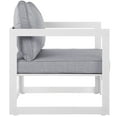 thumbnail image 2 of White Gray Fortuna Outdoor Patio Armchair, 2 of 3