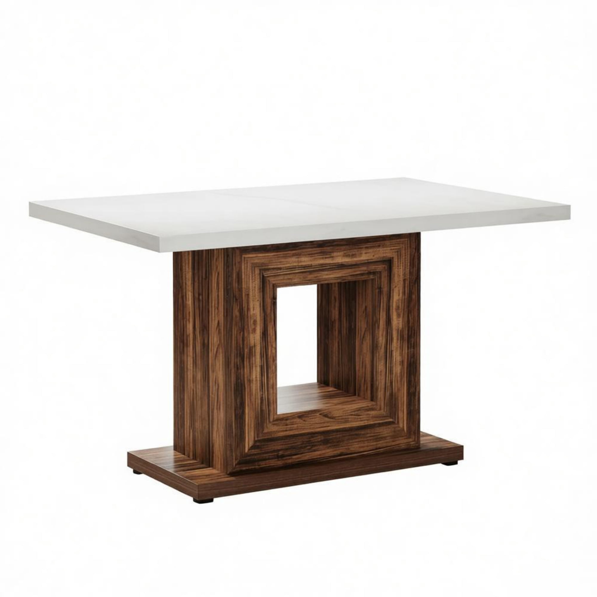 Farmhouse Dining Table, Seats 4-6, White