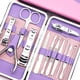 thumbnail image 3 of Juego de 12 cortaúñas de viaje de acero inoxidable para manicura y cuidado de uñas con estuche de almacenamiento., 3 of 5