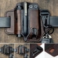 thumbnail image 2 of XYRSRUW Multifunctional Belt Cover, Versatile Tool Sheath, Flashlight Pouch, Knife Holder, Waist Hanging Leather Case, 2 of 6