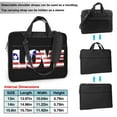 thumbnail image 6 of YFYANG 14 inch Universal Laptop Bag Oxford Cloth Laptop Sleeve, Multi-functional Patriotism Notebook Computer Messenger Bag Handbag, 6 of 8