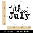 thumbnail image 2 of 4th Fourth of July Fun Text Self-Inking Rubber Stamp Ink Stamper - Blue Ink - Small 3/4 Inch, 2 of 7