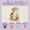 thumbnail image 3 of warmies 13” Otter Stuffed Animal, Microwavable Heated Plushies and Weighted Soft Plush Toys, 3 of 7
