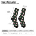 thumbnail image 2 of Pofeuu Pink Sleeping Fox Print Crew Socks, Adult Running Hiking Socks for Youth and Adult, 2 of 6
