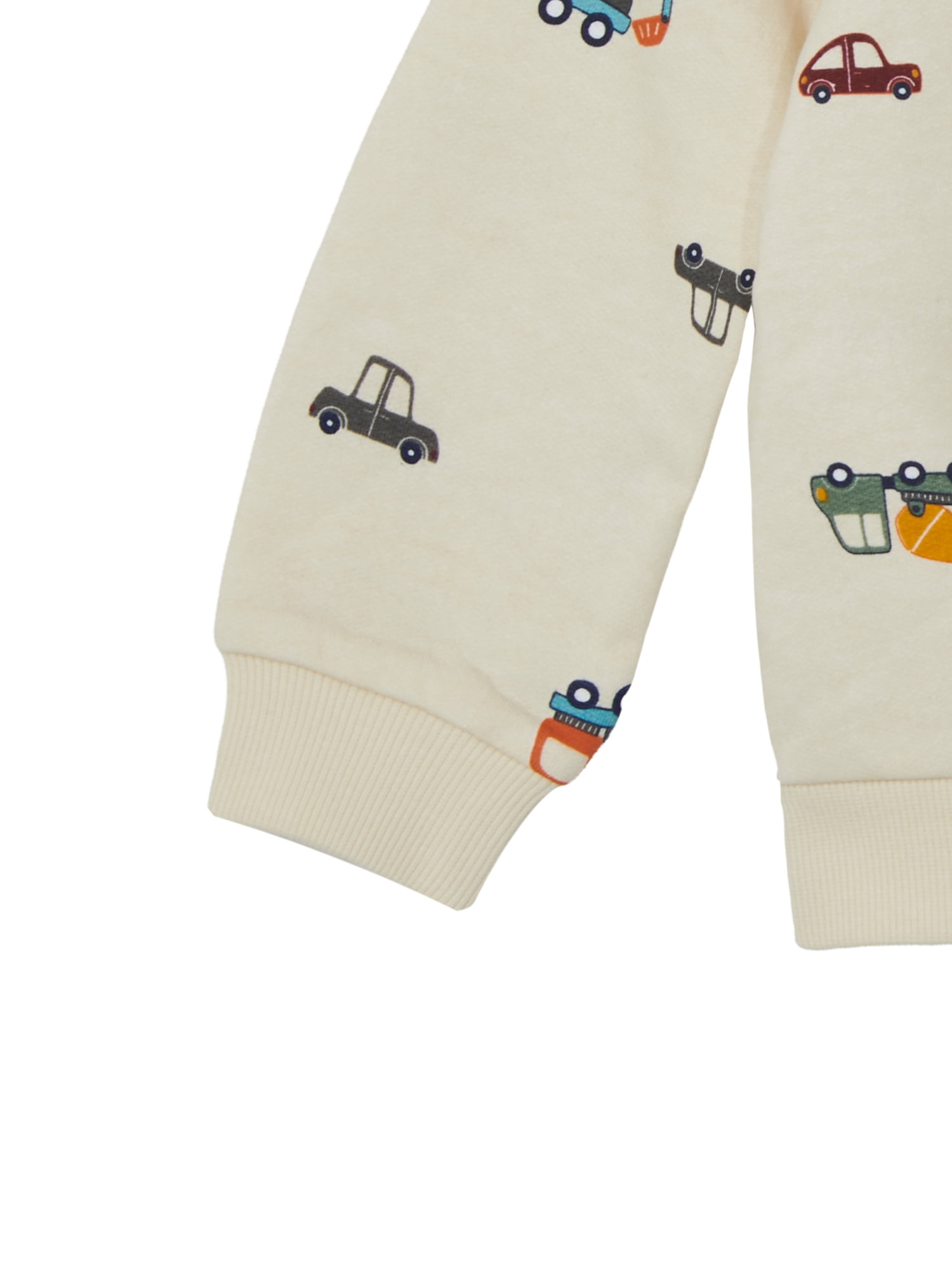 Wonderluxe Baby Boys' Long Sleeve Fleece Sweatshirt and Jogger, 3-Piece Set, Sizes 0-3M-24M