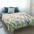 thumbnail image 4 of Botanical Flower Blanket Soft Cozy Warm Throw Blanket for Couch, Plush Fuzzy Flannel Fleece Blankets for Sofa, Watercolor Floral Herbs Farmhouse Retro Bed Blankets Lightweight Gifts for Men, 50"x80", 4 of 9