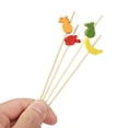 thumbnail image 5 of 100Pcs Picnic Party Supplies Toothpick Skewer Salad Vegetable Sticks Cupcake Fruit Fork Fruit Sticks Handmade Toothpicks Bamboo Picks Food Fruit Cocktail Decor 2, 5 of 8