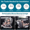 thumbnail image 5 of DoHonest Cámara para automóvil de bebé de 7 pulgadas: USB Plug and Play Fácil configuración Cámara giratoria de 360 ​​grados para el asiento trasero Dos niños HD 1080P Cámara para el asiento del autom, 5 of 5