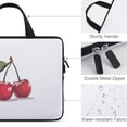 thumbnail image 3 of AWERP Cherry Minimalist Cute Small Detailed White Background Laptop Sleeve Carrying Bag Tablet Cover Neoprene 10inch, 3 of 5