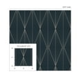 thumbnail image 3 of NextWall Blue Denim & Pewter Geo Diamond Peel and Stick Wallpaper - 20.9 ft. W x 18 ft. L Roll, 3 of 7