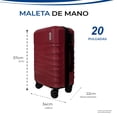 thumbnail image 3 of MALETA DE MANO RIGIDA 20 PULGADAS CON RUEDAS 360 Y CANDADO TSA MARCA GRAVITA, 3 of 6