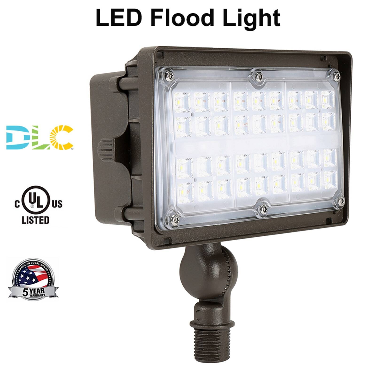 Chiuer 27W Outdoor LED Flood Lights Knuckle Mount 5000K 3700LM 120-277V Dim