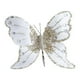 thumbnail image 1 of Adorno navideño con forma de mariposa, decoración brillante para el árbol de Navidad Blanco, 1 of 9
