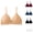 Black, variant on Women's Thin Summer Lace Triangle Cup Bra Adjustable Ultra Thin Straps Wireless Breathable Comfort Bustier