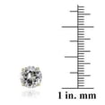 thumbnail image 5 of ICZ Stonez  Sterling Silver 6.92ct CZ Round Stud Earrings White, 5 of 5