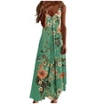 thumbnail image 2 of TaTaai Womens Fashion Floral Print Round Neck Sleeveless Maxi Dress Soft Breathable Lightweight Material Casual Daily Holiday Party Outfits Gift, 2 of 5