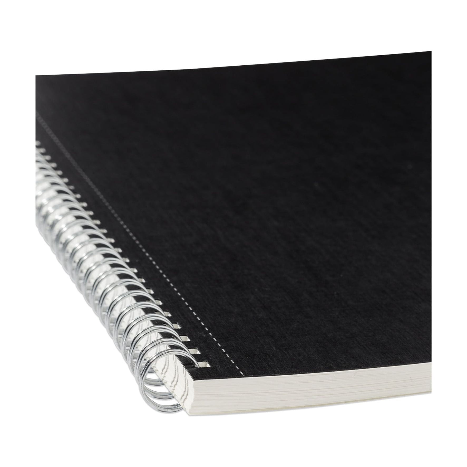 Fabriano Ecoqua Original Spiral-Bound Notebook, 8.3 in x 11.7 in, A4, Blank, 70 Sheets, Black