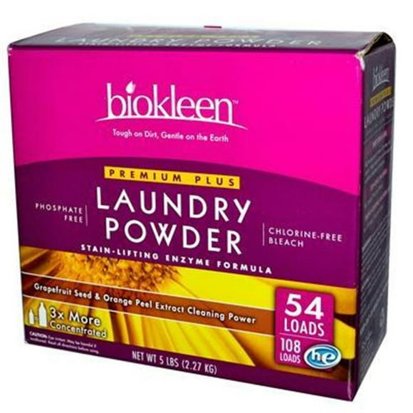 Biokleen AY60744 Biokleen Premium Plus All Temperature Laundry Powder -1x5#