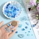 thumbnail image 3 of 1 caja de 318 cuentas azules de 12 estilos, cuentas acrílicas a granel, lazos azules, nubes, flores, corazones de amor, cuentas cuadradas esféricas de plástico., 3 of 5