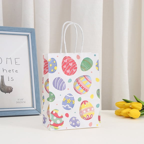 Easter Decorations, Easter Gift Bags, Large Quantity Of Exquisite Small Gift Bags, Candy Paper Bags With Handles, Treasure Gift Packaging Supplies For Children, Party Prize