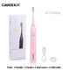 thumbnail image 3 of Cepillo de dientes eléctrico sónico recargable CANDOUR, resistente al agua, 15 modos, IPX8, cabezal de cepillo reemplazable, cargador USB para adultos, 3 of 5
