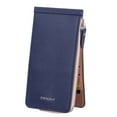 thumbnail image 2 of Spencer PU Leather Wallets for Women Men RFID Blocking Bifold Multi Card Case Wallet with Zipper Pocket Slim Coin Purse (Blue), 2 of 9