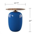 thumbnail image 3 of Table d'Appoint Extérieure Ronde SEI Furniture Kenova en Bleu/marron, 3 of 7
