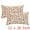 Red, variant on Unique Bargains Set of 2 Wild Flower Decorative Cushion Cover White 18" x 18"