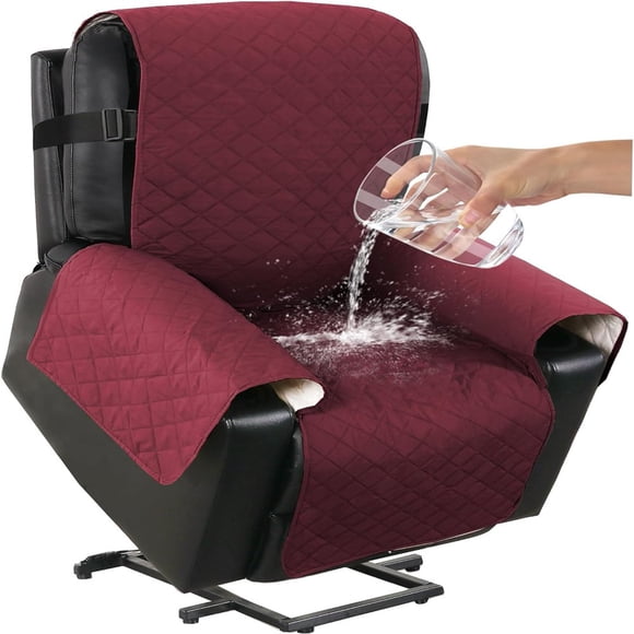 EIGTHTAIL 100% Waterproof Recliner Chair Cover Sofa Slipcover with Pocket Reclining Chair Cover Green 28”
