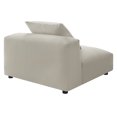 thumbnail image 6 of Modular Armless Chair, Brown, Fabric, Living Room Lounge Cafe Lobby Hospitality Restaurant, Modern Contemporary, HB37160, 6 of 9