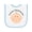 White and Light Blue, variant on Inktastic Future Chiropractor Baby Baby Terry Cloth Bib