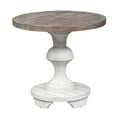 thumbnail image 3 of Sedona White Round End Table, 3 of 6