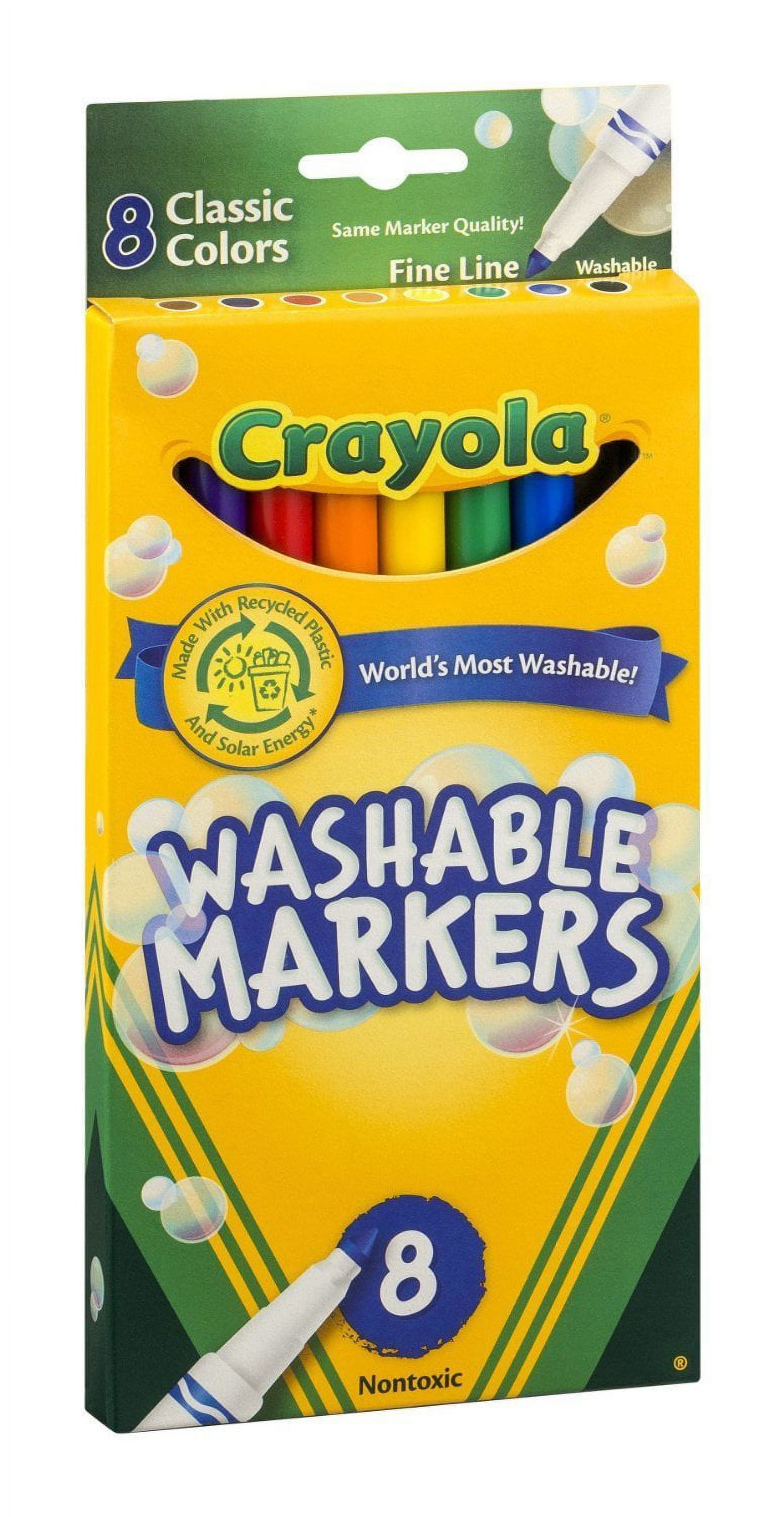 Colorations® Washable Classic Markers, 8 Colors Markers, Dabber