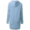 thumbnail image 5 of MixMatchy Women's Casual Long Sleeve Fleece Hoodie Sweatshirts Hooded Pullover Tunic, 5 of 5