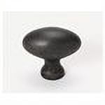 Traditional Oval Knob, Antique English, 1.25" H x 0.75" W x 0.5" D