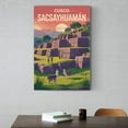 thumbnail image 6 of Sunrise Wall Art Sacsayhuaman Cusco Peru Retro Travel Poster Inca Fortress Mountain Artwork Canvas Poster, 6 of 8