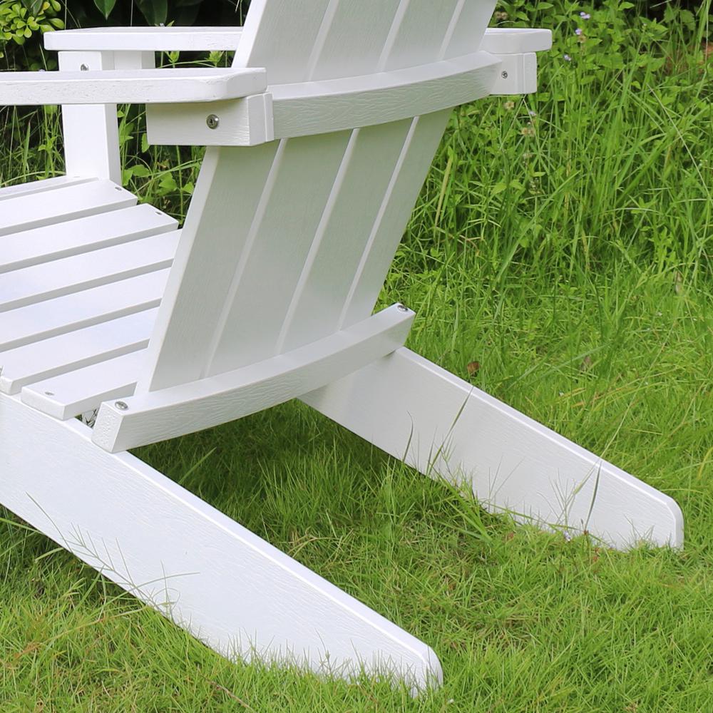 northbeam Lakeside Faux Wood Adirondack Chair, White