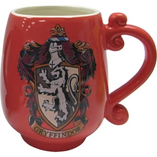 Harry Potter Floral Hogwarts Crest Glass Mug with Lid & Spoon Set